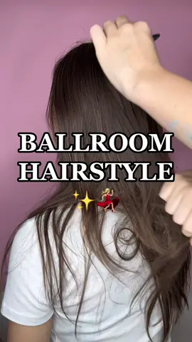 Ballroom hairstyle for Erika Zuza 💃🏼 Mirror effect ✨ #ballroomhairstyle #mirroreffect #latinhairstyle #shine #wdsf #hairstyle #foryou 