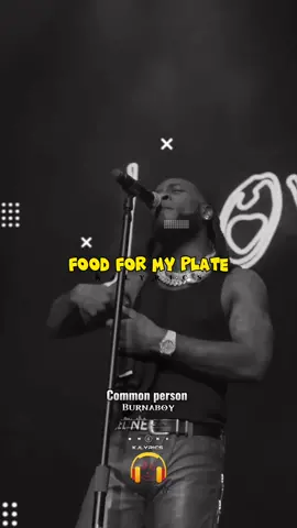 Common person - Burnaboy 🎶🎵📀 #burnaboy #burnaboytiktok #xyzabc #fyp #fypシ #trendingsong #lyrics 
