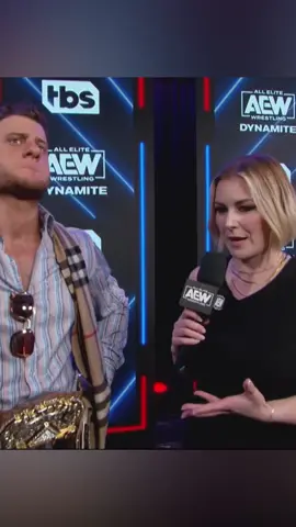 #AEW World Champ #MJF disrespected #ReneePaquette backstage during #AEWDynamite ! #allelitewrestling #prowrestling #aewworldchampion #aewworldchampionship #aewdon 