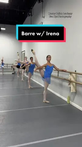 Barre with Irena 🥰✨ #ballet 