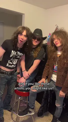 Hello we are band #rocknroll #band #classicrock #classicrocktiktok #glamrockband #newband #musicreccomendations #pageantband #80shair #80sfashion #motleycruefan  #gunsnroses🌹🔫  #metallicafan 