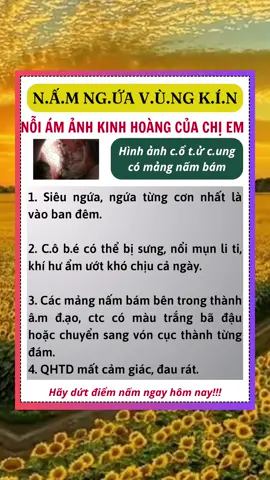 Chị em lưu ý nhé #thaidocbim #suhuongtiktok #amdaorong #phụnữ #viemamdao #viêmnhiễmphụkhoa #nguaviemhoi #khíthồngthơm #phunutuoi30 #namcandida #viemlotuyenctc 