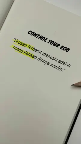 Masihkah kamu mementingkan ego dan diri sendiri? Kamu akan disebut hebat jika sudah berhasil control your ego dan melawan dirimu sendiri. #fypシ #fyp #konsisten #janganlupabersyukur #control #your #ego 