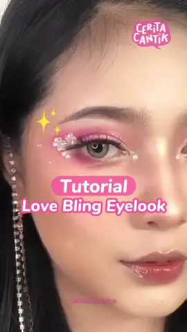 Tutorial love bling eyelook ala korean makeup✨ cocok nih buat kamu yang mau nonton konser kpop nanti! #makeup #makeuptutorial #koreanmakeup #koreanlook #ceritacantik #makeuptips 
