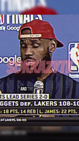 LeBron James on missed opportunities in Game 2 loss against Denver ! #NBA #lebronjames #lebron #nbaplayoffs #sokrazytv #short #losangeleslakers #podcast #nbahighlights #nbahighlightstoday #fy #fyp #share #viral #sportstiktok #basketballtiktok #like #support #comment #shorts 