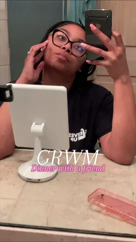 Dinner & drinks with an old friend🥰 #GRWM #friendship #OOTD #dressup #buttondown #SHEIN #walmartfashion 