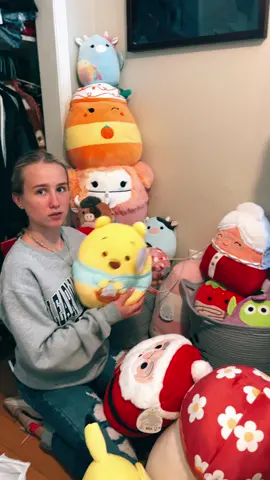 I think shes keeping them all 😂#fyp #motherhood #motherdaughter #twinsoftiktok #squishmallowtiktok #MomsofTikTok #raresquishmallows #favfamily5 #squishmallowcollection #organizingsquishmallows #momlife 