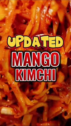 UPDATED MANGO KIMCHI 2023 MY VERSION RECIPE HERE: 600 grams Mango or 2 pieces 1 pc. small white radish 8 cloves garlic 1 large onion red 1 thumb ginger 3-4 stalks spring onion 3-4 tbsp. Gochujang paste 3 tbsp. Fish sauce 2 tbsp. Chili flakes *ready to eat after making up to 1 week expiration. HOPE YOU LIKE THIS RECIPE 😊 #kimchi #kimchirecipe #mangokimchi #mangorecipe #pinoycooking #koreanfood #foryou