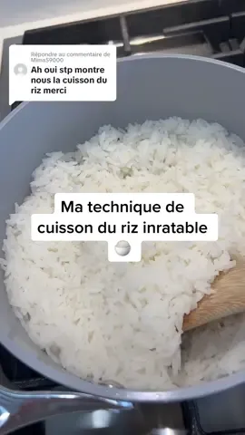 Réponse à @Mima59000  #food #recettefacile #cuissonriz #recetterapide #recette #ricelover #perferctrice #kitchen #technique 