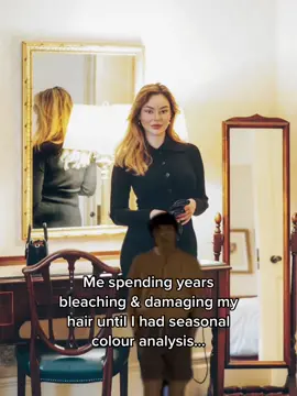 Turns out I’m a dark winter! #blondetobrunette #blondetobrunettetransformation #blondetobrunettejourney #eleganthairstyles #seasonalcoloranalysis #colouranalysis 