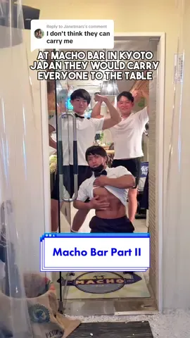 Replying to @Janetmars , this is to answer some of you who may wonder if they carry me - the answer is they tried, in the most polite way and plus since they just opened there were no one so I thought why not! 😅. #japan #travel #traveljapan #japantravel #placesinsydney #machobar #hiddengem #japanthings #thingsinjapanthatmakesense #japanfinds #machobar #machobarkyoto #kyoto #visitkyoto #マッチョバー京都 #マッチョバー 