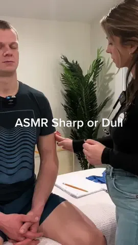 ASMR sharp or dull tests on my husband #asmrrealperson #asmrsharpordull #asmrsensory #asmrdoctor #asmr_tingles #asmrmedicalroleplay #asmrvideo #asmrdoctorroleplay #asmr #asmrroleplay 