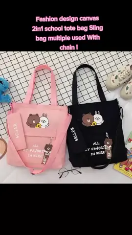 Fashion design canvas 2in1 school tote bag Sling bag multiple used With chain ! #fy #foryou #fyp #foryoupage #viral #fypviral #trending #fyptrending #spotted #fypspotted #tiktokfinds #tiktokbudolfinds #budol #budolfinds #tiktok #tiktoker #affiliate #tiktokaffiliate #bag #fashion #fashionbag #fashiondesign #2in1 #korean #koreandesign #koreanbag #koreanstyle #koreanfashion #totebag #totebagmurah #schoolbag #schoolbagmurah #slingbag #slingbagmurah #shoulderbag #shoulderbagmurah #canvas #goodquality #brandnew #COD #bagset #withpouch #ladiesbag #womensbag #girlsbag #bestseller #affordableitems #affordable #affordableprice #buynow #visitmytiktokshopguys😊🛒😊🙏 #clickyellowbag #affiliatemarketing #capcut 