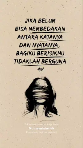 Simpan saja berisikmu, berisikmu tak berguna bagiku! #berisik #manusiaberisik #berisikdikepala #ruangwaktu #ruangkata #literasikatakata #overthingking #quotesaesthetic #katabijak #song #storywa #maw #berantakan #quotekehidupan #PepatahKata #foryour #xyzbca 