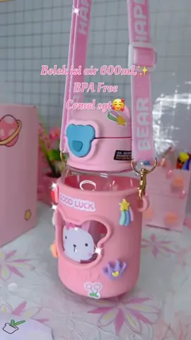 Botol air kanak2 comel💕#racunintiktok #botolairviral #botolairbudak #waterbottle #kids #pinklover #milopink🎀 