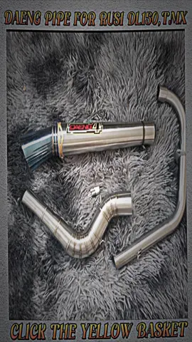pipe for rusi dl150 & honda tmd, click the yellow basket #daeng #pipe #tiktokshop #tiktok #motorparts #motorshow #motorshop #foryou #rusi #honda #fyp 