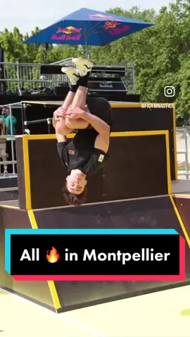 There was no raining on our parade in Montpellier! 🔥 #Parkour 