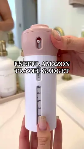 This travel dispenser is perfect for bringing your favorite lotions, shampoos, and more on your next trip! #amazonfinds #amazonmusthaves #fy #Summer #travel 