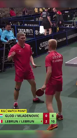 The brotherly bond between the Lebruns 😍 #ITTFWorlds2023 #Durban2023