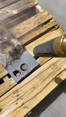 Blasting and removing LAYERS of rust and concrete from these steel plates 🤯 #mediablasting #sandblasting #restoration #restore #satisfying #satisfyingvideo #oddlysatisfying #foryoupage #fyp #foryou #fypシ #work #fypage #steel #metal 