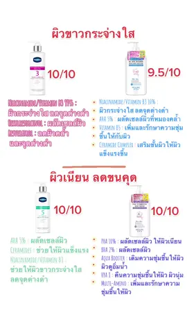 โลชั่นผิวขาว โลชั่นลดขนคุด #วาสลีนสูตร3 #วาสลีนสูตร5 #Mizumi 