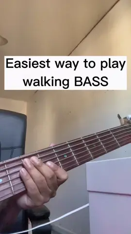 easiest way to play walking bass #bass #bassplayer #bassist #basstutorial #musictheory #bassuniversity #bassmusic #jazz #walkingbass #jazzbass #jazztutorial 