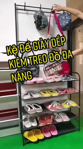 Kệ để giày dép nhiều tầng kiêm treo đồ đa năng #kedegiaydep #ketreodo #kedegiaydepnhieutang #kedegiaydepthongminh #giadungtienich 