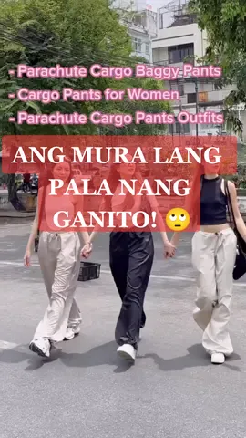 Parachute cargo baggy string pants for women. Cargo pants outfits!✨ #fyp #tiktok #cargopants #baggypants #parachutepants #outfitideas #tiktokfinds #cargopantsoufit #cargotrousers 