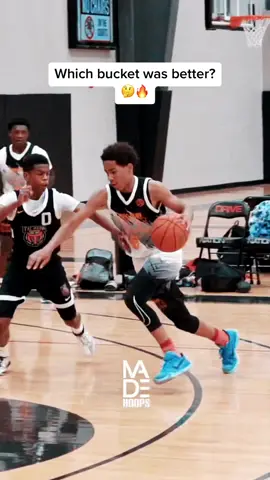 This 8th grader has it on a string!😱🔥 #madehoops #basketball #aau #eybl #sports #hooper #fyp #middleschool 