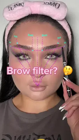 What do u think of this brow filter?🤔  #brows #browfilter #makeupfilter #browsbyfaceshape #browsonpoint #browshaping 