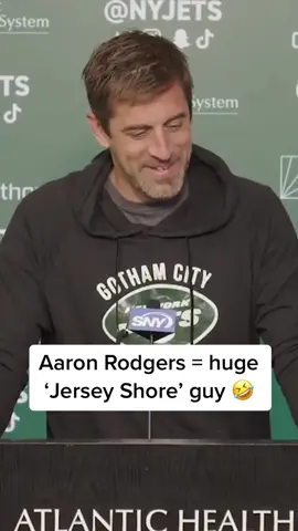 Incredible 😂 (via @New York Jets) #nfl #football #jets #aaronrodgers #jerseyshore 