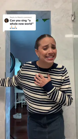 Replying to @Mara commment othwr disney songs to sing!!!! #disney #awholenewworld #aladdin 