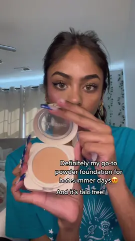Sheglam powder foundation in shade honey! You can get it @ sheglam.com😊#SHEGLAM #sheglampowderfoundation 