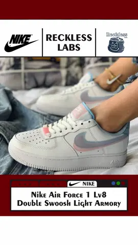 Dressed in a white, light armory blue, and arctic punch color scheme. This air force 1 low features a white leather upper with perfortations at the toe box.  Back in stock! Check bio for order or pinned videos😉 #samasamakece #nike #foryou #foryoupage #fypシ゚ #viral #bc 