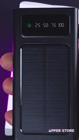 new solar power bank  #power #battery #lithium #solar #usb #mobile #Android #ios #foryou #fyp #tecnologia #apperstore