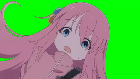 Bocchi The Rock - Hitori Confused - Green Screen #anime #bocchitherock #bocchi #hitori #greenscreen 