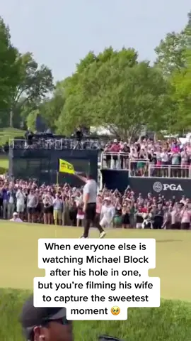 Val Block is the real MVP ❤️⛳️ #michaelblock #pgachamp #holeinone #pgachamionship #pgachampionship2023 #wags #golftiktok #feelgood 