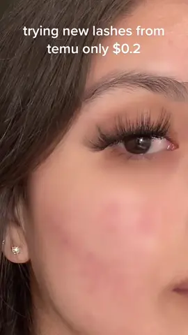 $0.2 temu lashes review...i love temu!!🔗in my bio, code：pick4889 for 95%off #temu #temubeauty #saving #temuhaul #lashes#makeup#makeuplashes#striplashes#falsies#fyp#foryoupage#beauty 