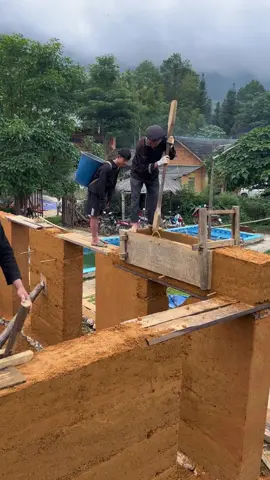 Cách để người Dao Chàm ở Nặm Đăm, Quản Bạ, Hà Giang trình tường đất làm nhà😍😍😍