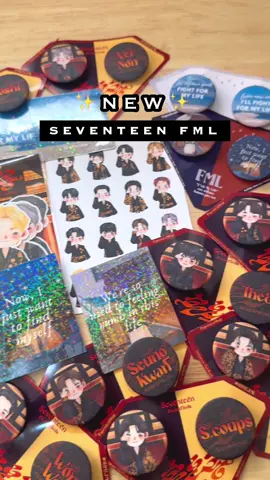 HELLO, CARATS!! 💎 share / copy link is appreciated *:･ﾟ✧ Our latest collection of our SVT merch line is here ﾟ*｡:(人´v｀*)☆ﾟ:｡*ﾟ 1/2  Launching our SEVENTEEN 'FML' COLLECTION to give tribute to their recent comeback 🫧 This is collection 1 out of 2 that we're gonna release this month 👀 I'm soooo happy how everything turned out. This my most complex SVT collection yet and I'm really proud of them! ｀･ω･)9 I hope you like them too ^^  Their annivesary is almost near, and in their 8 years of existence, I know some of you would change lanes every year or two loljk haha. Who's your SVT bias? (˃̥̥ω˂̥̥̥) More will be revealed until their launch on 05.27 9PM ✨ Stay tuned!! 🫧 Ps. Thanks for allowing me to spread my love for the bois here hehe 🥹 #svtmonth #newcollection #svtanniversary #seventeenart 