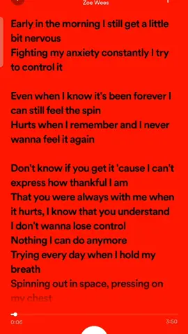 #control #zoewees #fulllyric #spotifyplaylist