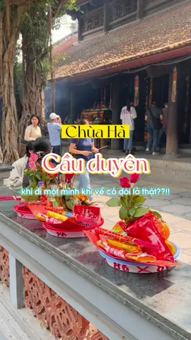 Có ai đi chùa Hà rất nhiều lần rồi mà chưa có người yêu không nhỉ? Nhiều khi không phải duyên không đến, mà duyên đến rồi bạn đá duyên đi đó. Chúc các bạn may mắn giống mình nhé #LearnOnTikTok #DiSanVietNam #subonday #subondichoi #chuaha #cauduyenchuaha #cauduyen #hanoi 