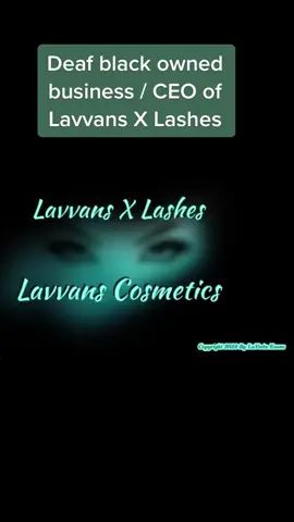 I am very proud to be firsr deaf black owned business / CEO of Lavvans X Lashes after my father, brother, nephew & my yorkie Ch Chi were passed away. They keeps telling me “ Do it & Make Your Own Small Business for yourself, your deaf community to get recognize & Grows. We are your angels and watching over you, Laveeta! “ while I am certified MUA.  #SmallBusiness #deafownedbusiness #deafownedbusiness #deaftiktok #deafculture #deafartist #deaftalent #deaftiktoker #deaftiktokcreator 