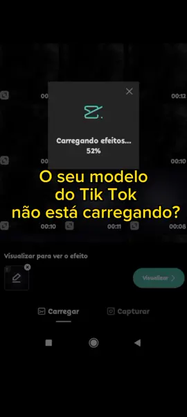 Como usar o modelo no capcut que não carrega? #capcut #modelo #efeitos #celular 