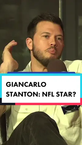 Jimmy Tatro thought Giancarlo Stanton was going to be an NFL star. #football #nfl #MLB #yankees #giancarlostanton 