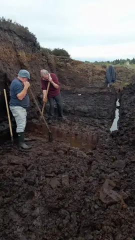 the way it use to be done and in some of Ireland still is. #bog #turf 