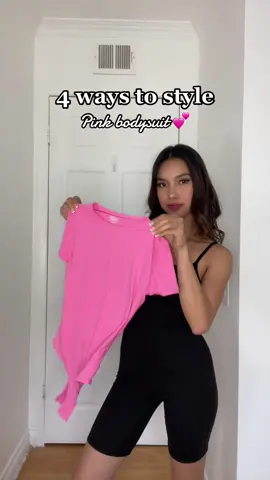 4 ways to style pink bodysuit from @SHAPERX Official 💕 #shaperxbodysuit #shaperx #viralbodysuit #amazonfinds #4waystostyle #pinkbodysuit #amazonfashion #amazoningluencerprogram 