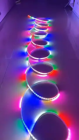 Lampu LED strip ukuran panjang #lampuledstrip #lampuled #lampuledwarnawarni #fyp 