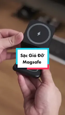 Sạc magsafe 3-IN-1 gấp gọn, gấp luôn thành giá đỡ xịn luônnn #ghienphukien #ghienphukienvietnam #magsafe #xuhuong 