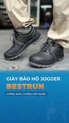Giày bảo hộ lao động nam Jogger Bestrun chính hãng siêu bền, chống đinh, chống dập ngón Thinksafe #giaybaoho #giaychongdinh #giaychongdapngon #giaybaoholaodong #giaybaohonam #giaychongnuoc #giaycongtrinh #baoholaodong 